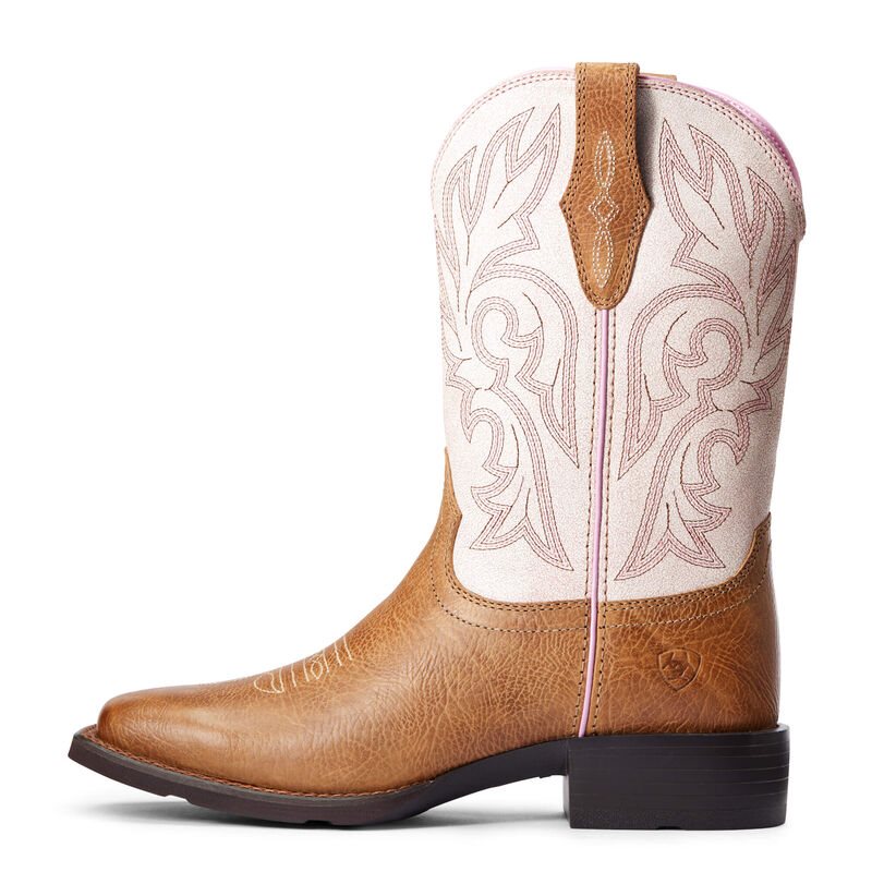 Ariat Western: Cattle Drive Botas Western Mujer - Marrones / Creme (NUFJA9568)